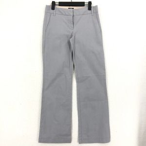 J.Crew Womens O S Gray Trousers City Fit Flat Front Low Rise Bootcut Dress Pants